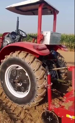 Video of operations with agricultural machinery